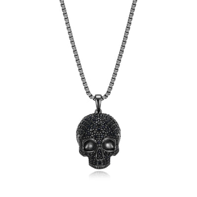 UN0042 - Dark Reign Gunmetal Finish Sterling Silver Necklace