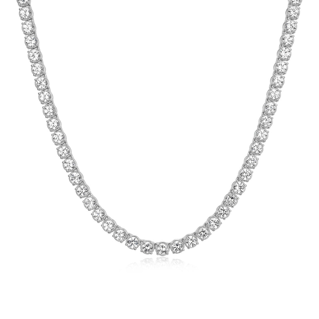 UN0051 - Basic White Sapphire Tennis Necklace