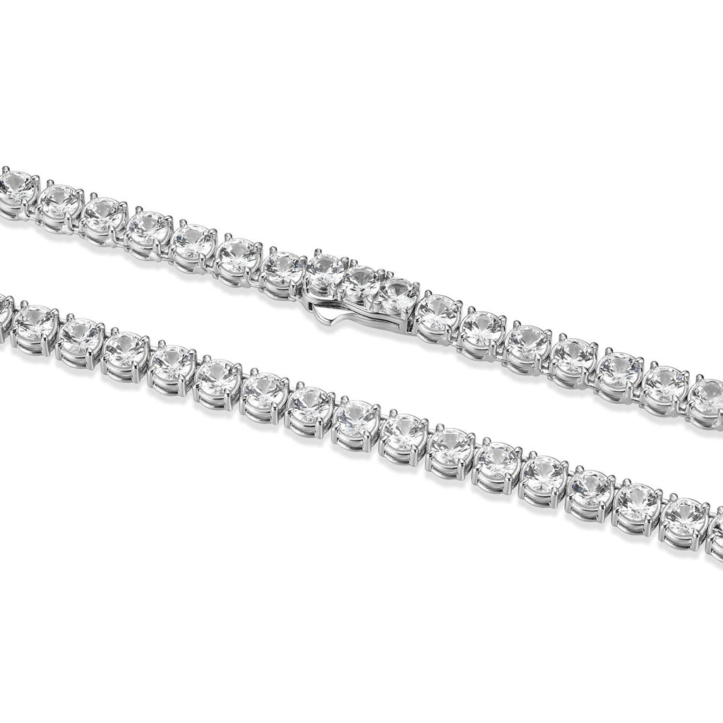 UN0051 - Basic White Sapphire Tennis Necklace