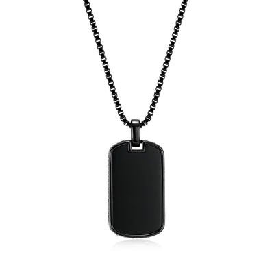 UN0065 - Eclipse Gunmetal Rhodium Finish Sterling Silver Necklace