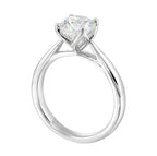 14Kt White Semi Mount For 1 1/2Ctw Round Center