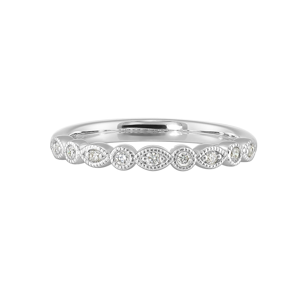 14Kt White Gold Diamond 1/10Ctw Ring