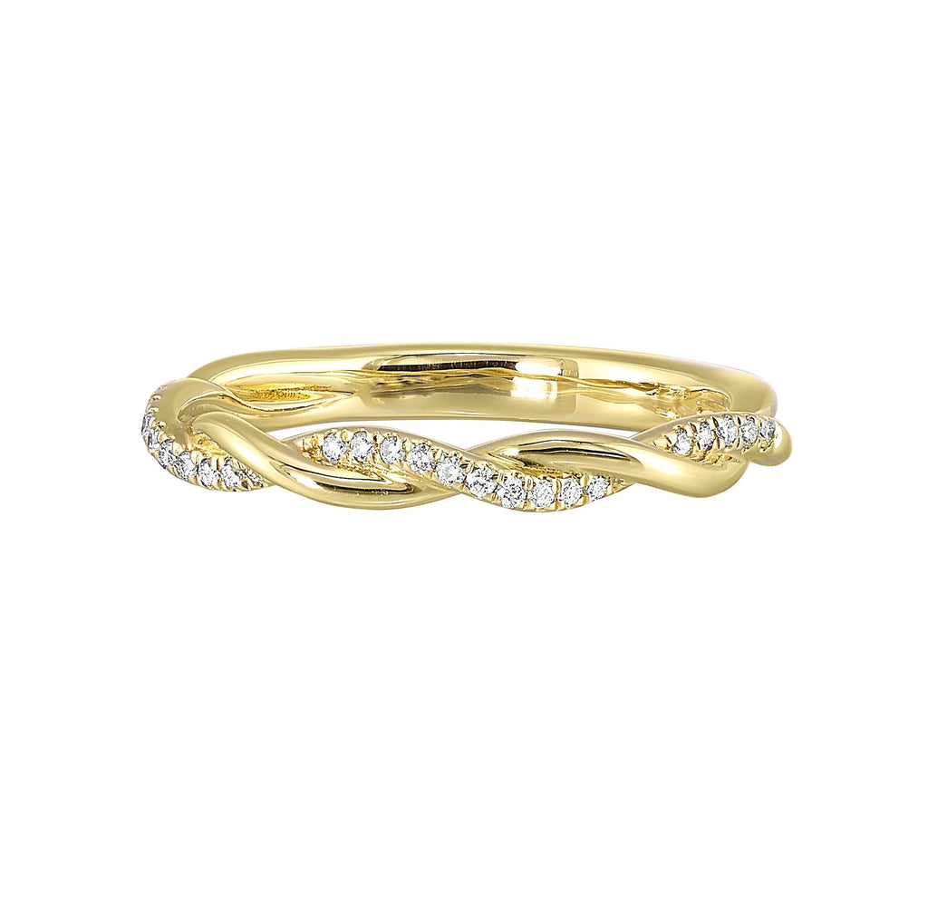 14Kt Yellow Gold Diamond 1/10Ctw Ring