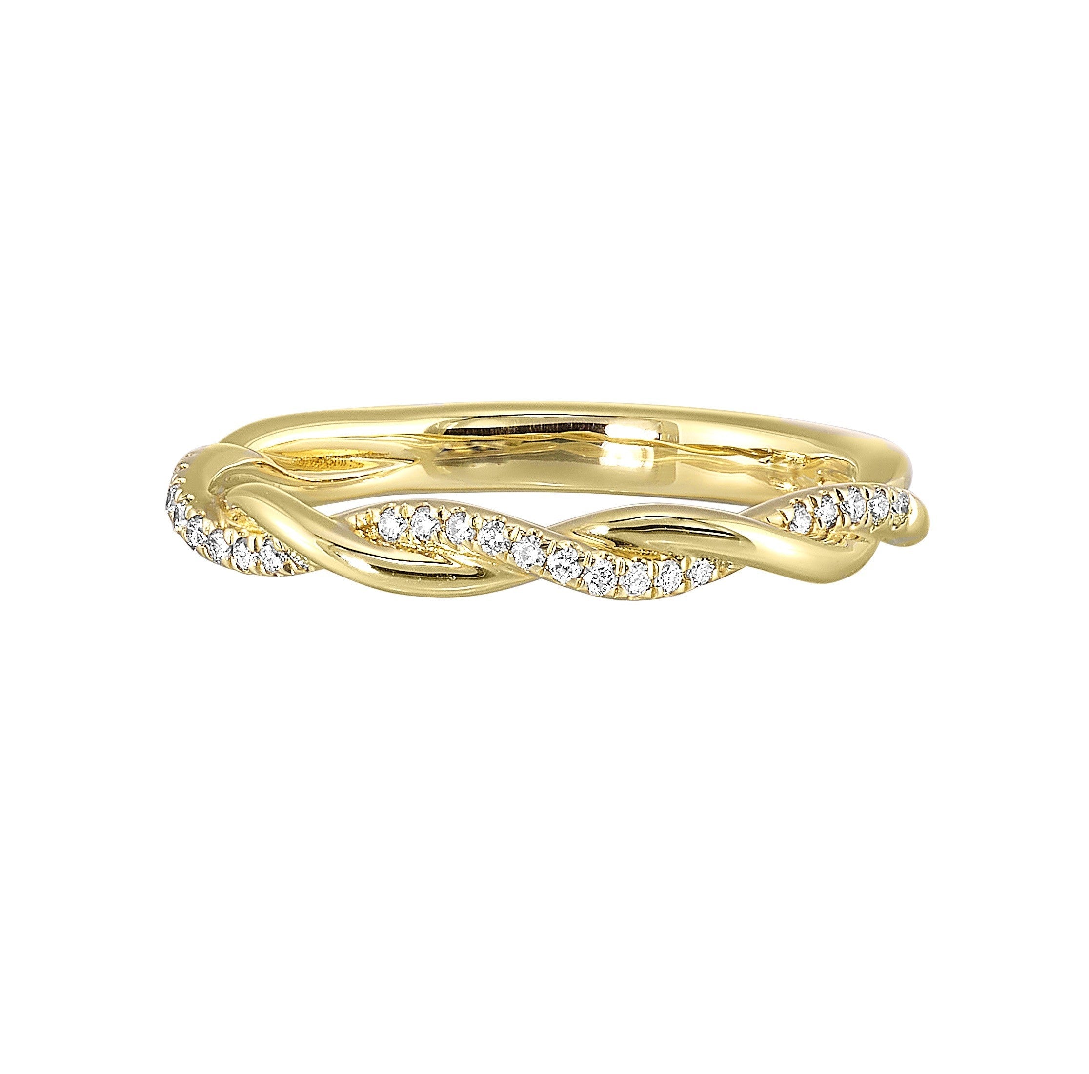 14Kt Yellow Gold Diamond 1/10Ctw Ring