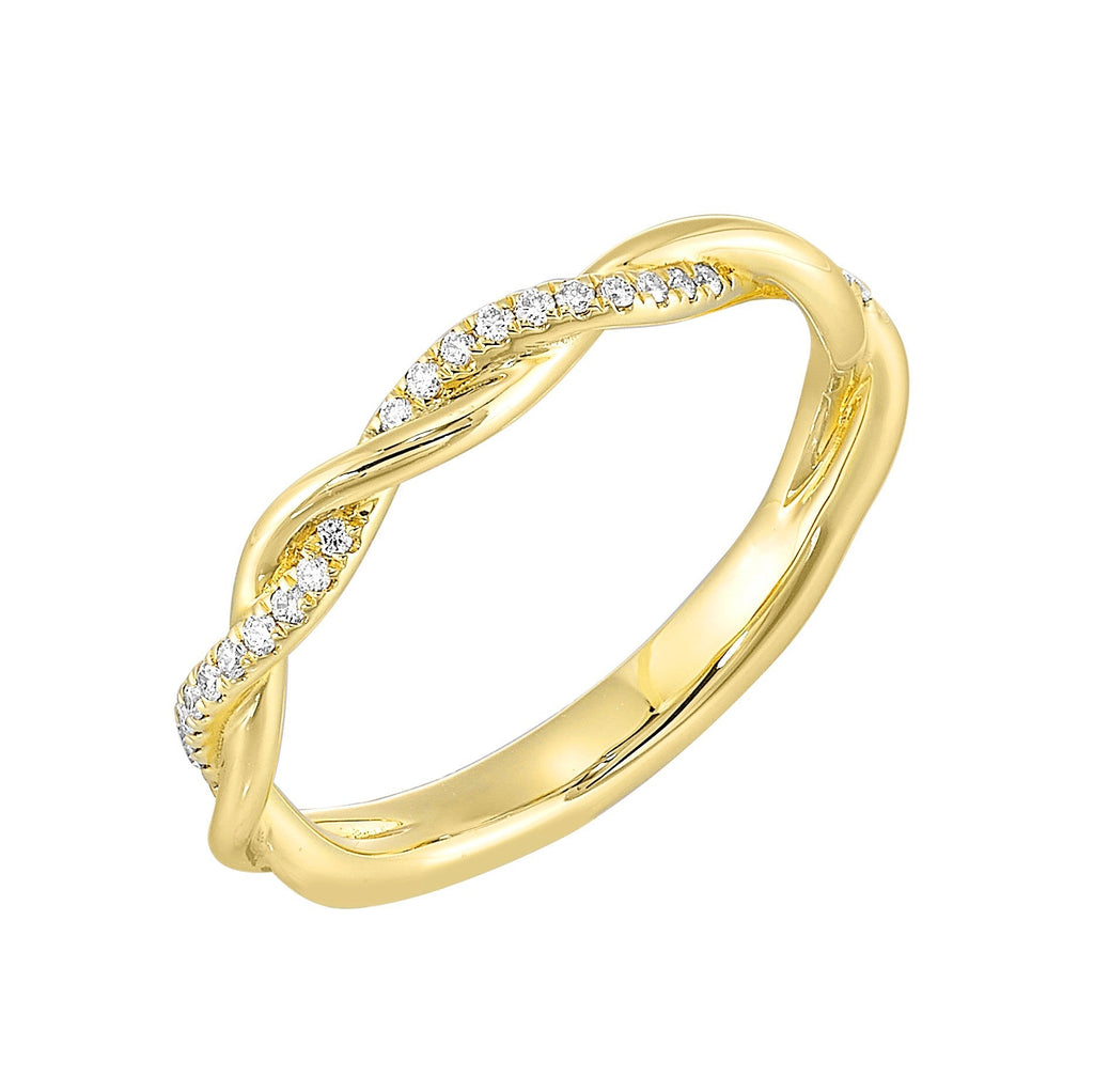 14Kt Yellow Gold Diamond 1/10Ctw Ring