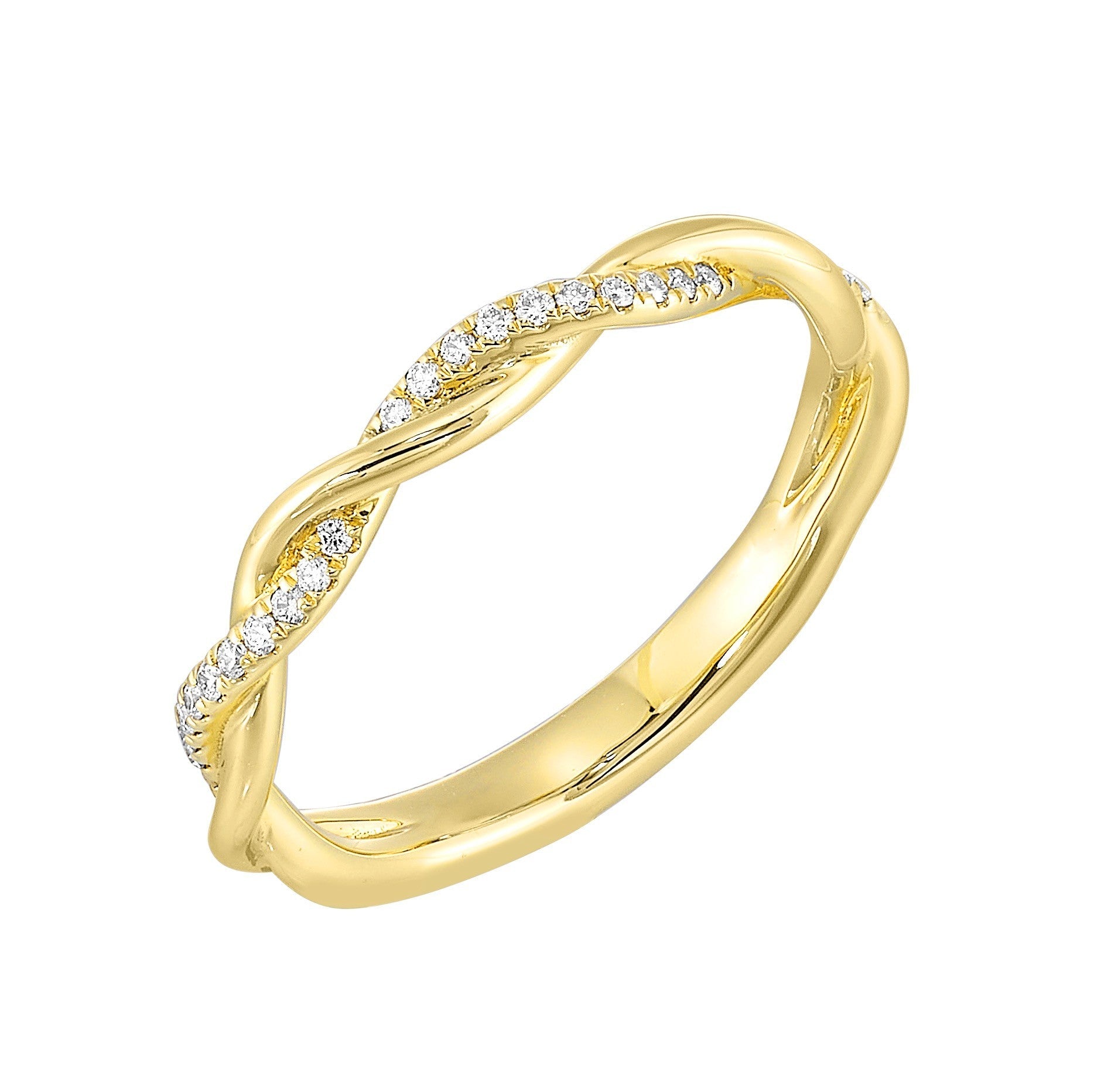 14Kt Yellow Gold Diamond 1/10Ctw Ring