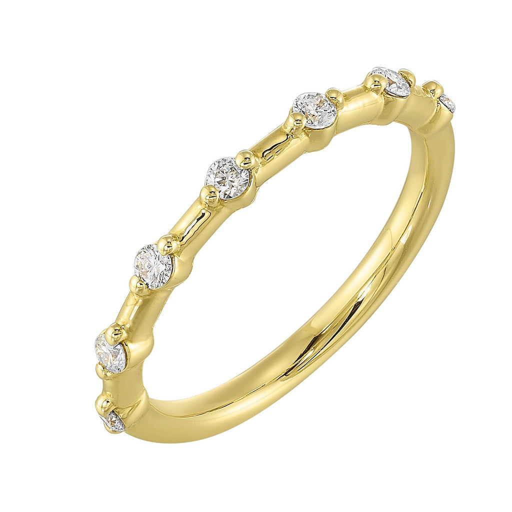 14Kt Yellow Gold Diamond 1/5Ctw Ring