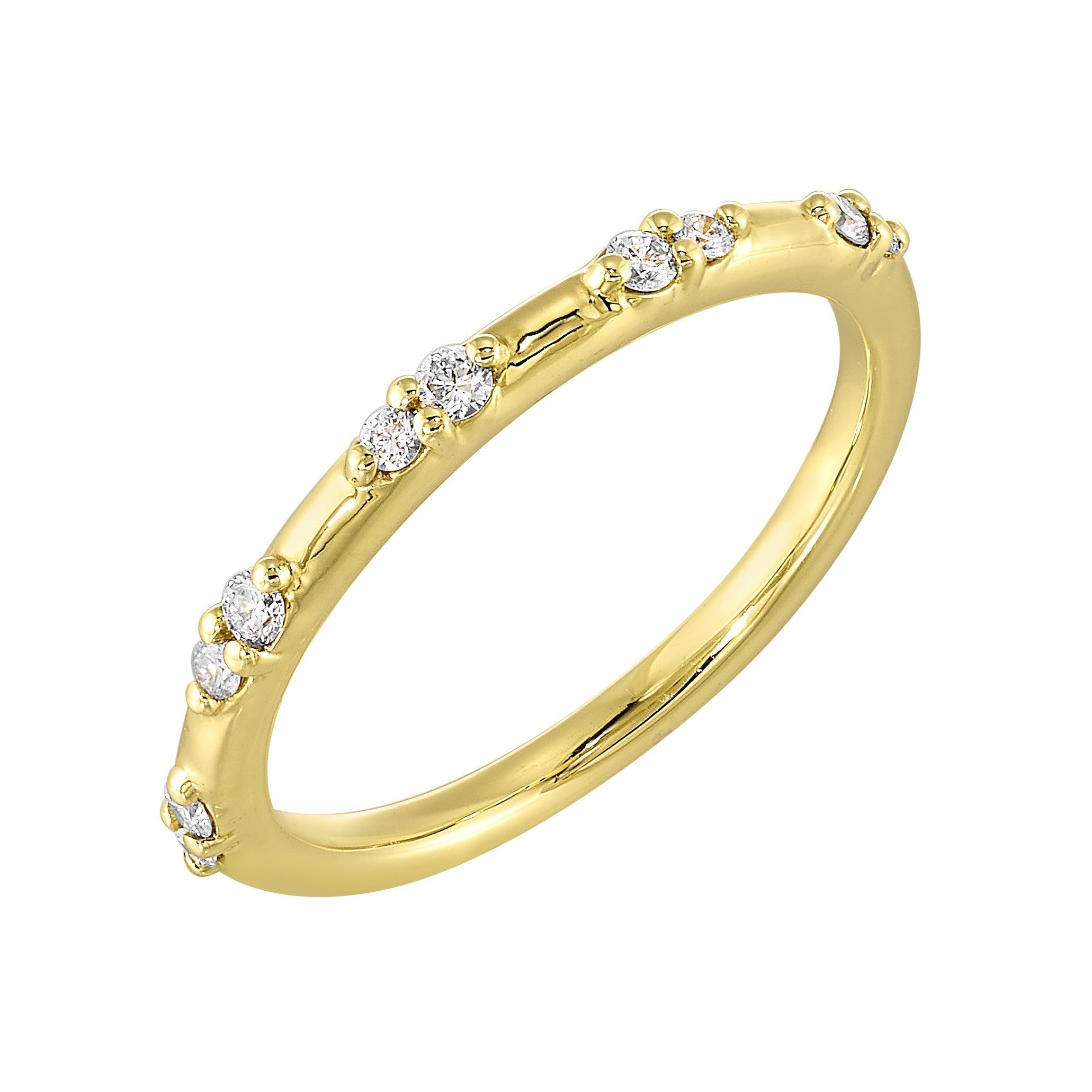 14Kt Yellow Gold Diamond 1/7Ctw Ring