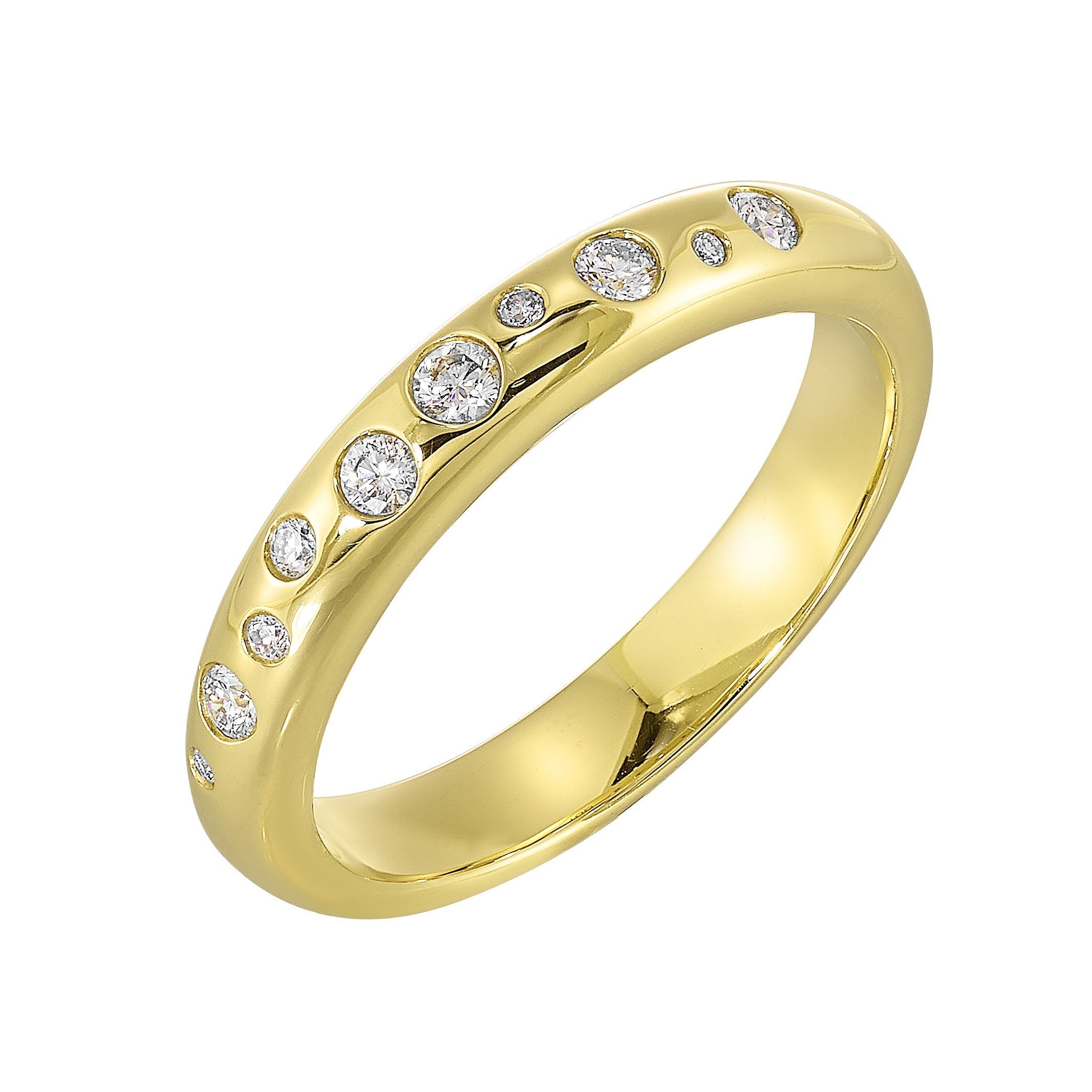 14Kt Yellow Gold Diamond 1/7Ctw Ring