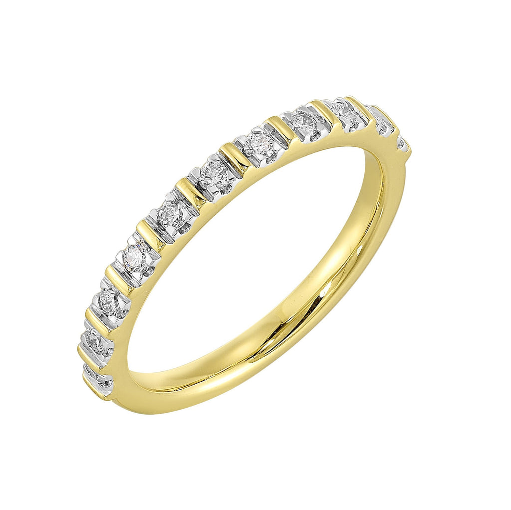 14Kt Yellow Gold Diamond 1/5Ctw Ring