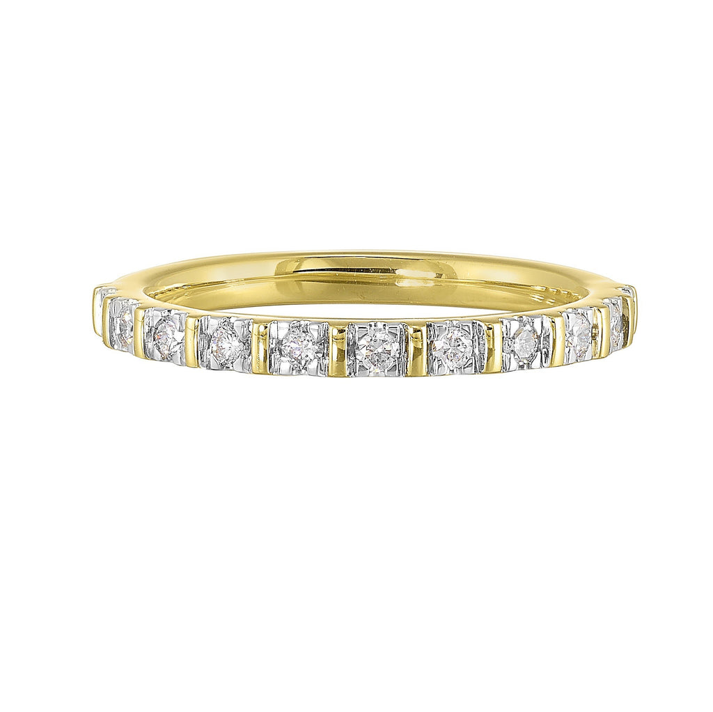 14Kt Yellow Gold Diamond 1/5Ctw Ring