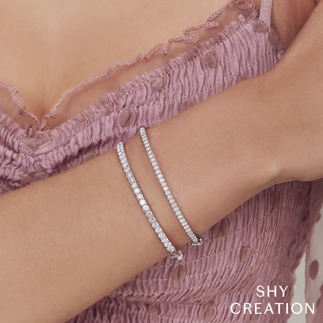 2.00CT 14K Y/G DIAMOND BANGLE