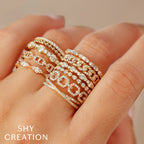 0.18CT 14K Y/G DIAMOND LADY'S BAND