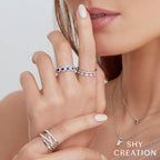 0.13CT 14K Y/G DIAMOND LADY'S BAND