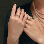 0.25CT 14K Y/G DIAMOND LADY'S BAND
