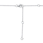 0.08CT 14K W/G DIAMOND BAR NECKLACE