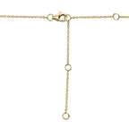 0.25CT 14K Y/G DIAMOND PAVE BAR NECKLACE