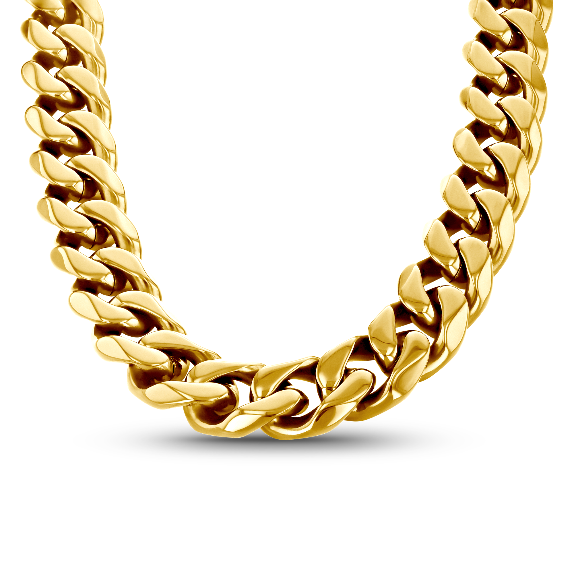 Gold Stainless Steel 14mm Chain - 9 Inch
