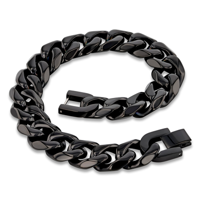 Black Stainless Steel 14mm Chain - 9 Inch