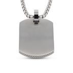 Stainless Steel Dog Tag Pendant with 22in Steel Chain