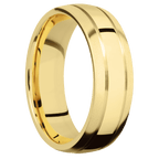 14K Yellow Gold with Polish , Bead Finish