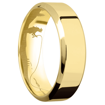 14K Yellow Gold with Polish , Polish Finish