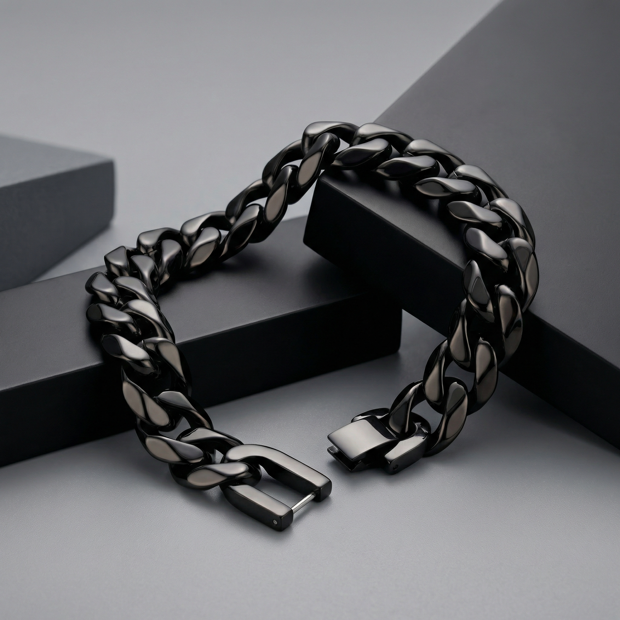 Black Stainless Steel 14mm Chain - 9 Inch