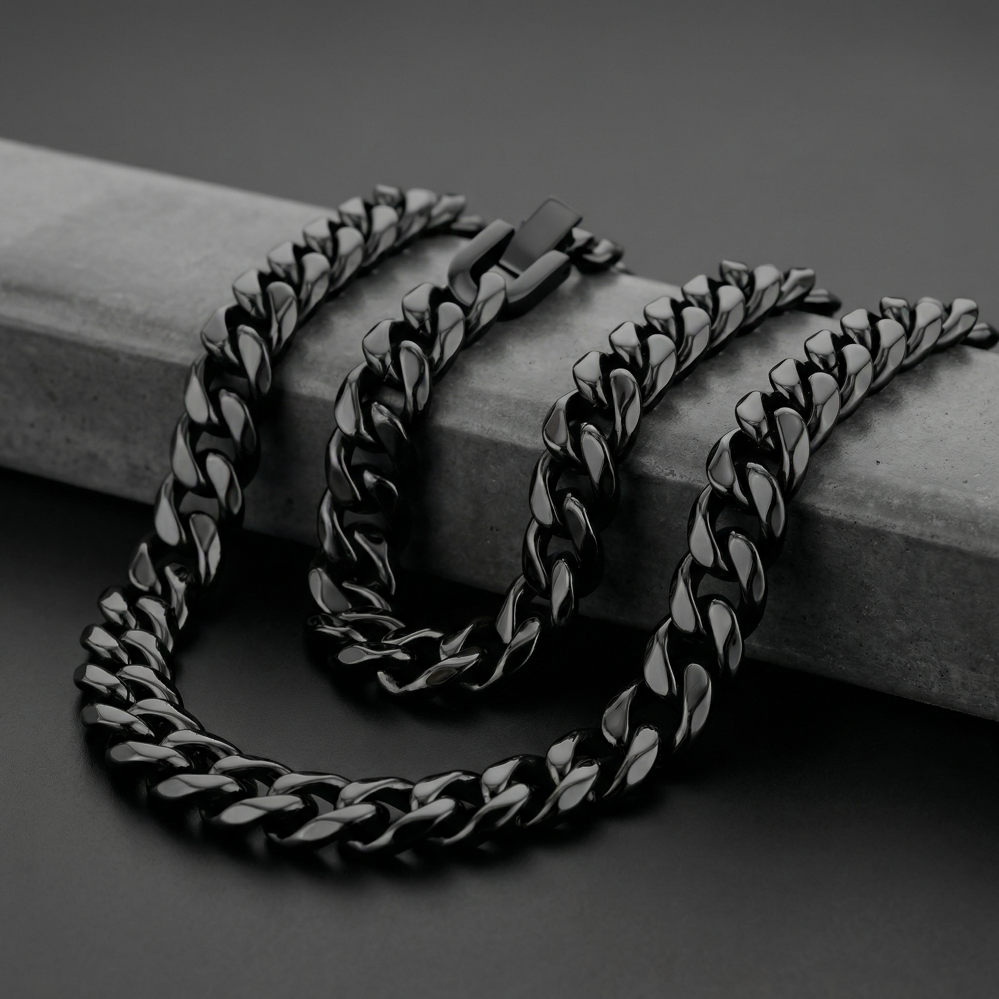 Black Stainless Steel 14mm Chain - 22 Inch