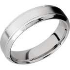 14K White Gold with Satin , Polish Finish