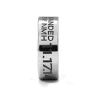 Duck Band Engraved Flat Tungsten Ring Polished - 4mm - 12mm