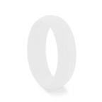 MOON Dual Groove Silicone Ring for Men and Women White Comfort Fit Hypoallergenic Thorsten - 8mm - Thorsten Rings