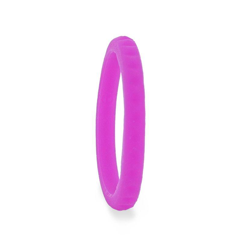 CARMEN Stackable Faceted Silicone Ring for Women Purple Comfort Fit Hypoallergenic Thorsten - 2mm - Thorsten Rings