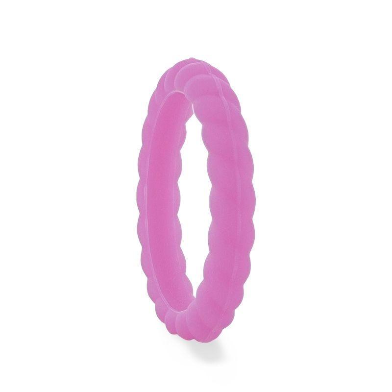 ALEXANDRA Stackable Twist Silicone Ring for Women Lilac Comfort Fit Hypoallergenic Thorsten - 2mm - Thorsten Rings
