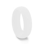 COCO Silicone Ring for Men and Women White Comfort Fit Hypoallergenic Thorsten - 8mm - Thorsten Rings
