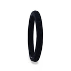 SHADOWPLAY Stackable Faceted Silicone Ring for Women Black Comfort Fit Hypoallergenic Thorsten - 2mm - Thorsten Rings