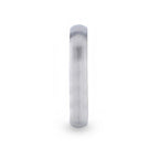 EMPRESA Silver Brushed Finish Domed Women's Wedding Band - 4mm
