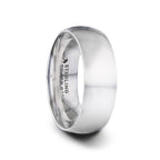 VIVID Silver Polished Finish Domed Wedding Band - 4mm & 8mm - Thorsten Rings