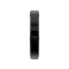 INFINITY Black Tungsten Ring with Beveled Edges - 4mm - 12mm