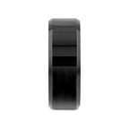INFINITY Black Tungsten Ring with Beveled Edges - 4mm - 12mm
