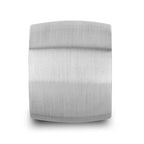 CORONADO Domed Tungsten Carbide Ring with Brushed Finish - 20mm