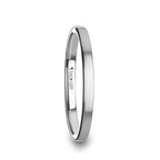 MERCURY Flat Brushed Finish Tungsten Wedding Ring - 2mm - 12mm - Thorsten Rings