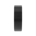 SAN ANTONIO Flat Black Tungsten Carbide Band with Brushed Finish - 4mm - 12mm