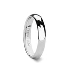 PLATINA Domed White Tungsten Carbide Ring - 4mm & 6mm - Thorsten Rings
