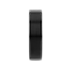 VULCAN Flat Black Tungsten Ring with Brushed Center & Polished Edges - 4mm - 12mm