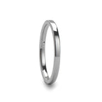 REGINA Wide Flat Style Womens Tungsten Ring - 2mm - Thorsten Rings