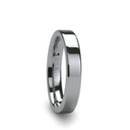 ATHENA Women's Flat Tungsten Carbide Wedding Band - 4mm & 6mm - Thorsten Rings
