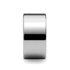 CHARLESTON Flat Polished Finish Tungsten Carbide Band - 12mm
