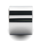 TEXAS Flat Pipe Cut Tungsten Carbide Ring with Polished Finish - 20mm