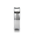 WASHINGTON Concave Tungsten Wedding Band with Polished Finish - 4mm - 8mm